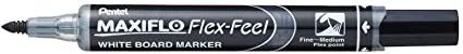 Pentel Rotulador Pizarra Blanca Maxiflo Flex-Feel Negro
